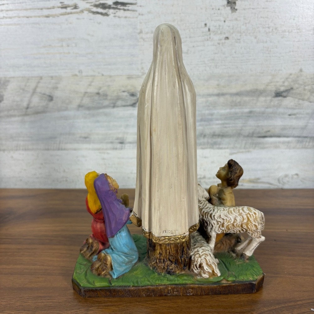 Fontanini Vintage Our Lady of Fatima Hand Painted Italian Catholic Virgin Mary - Picture 6 of 14